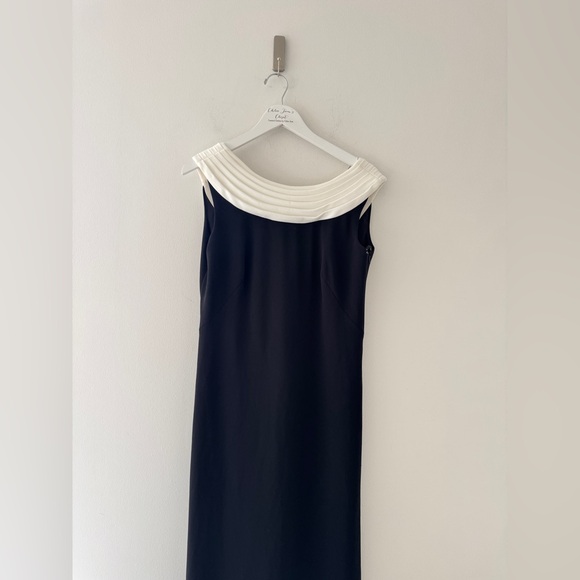 TADASHI SHOJI Plaza Drape Back Gown M - Picture 3 of 7